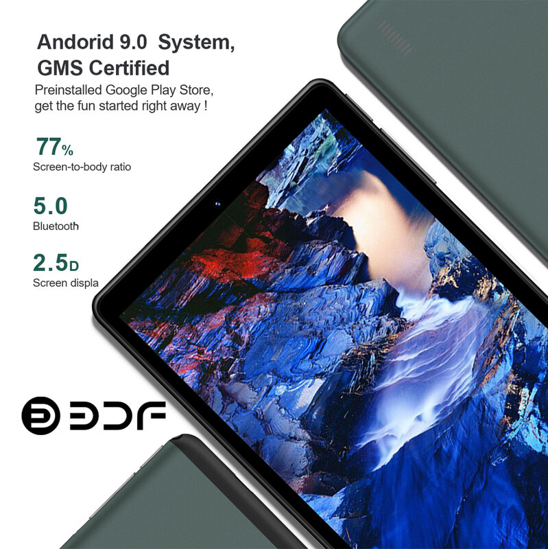 Tablet 8 inci Android 9.0, RAM 4GB ROM 64GB, Pc Tablet dengan baterai 5000mAh, Google Play versi Global
