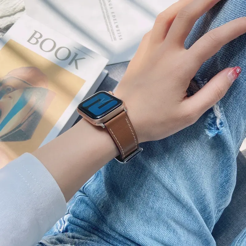 Tali Kulit Modis untuk Apple Watch Band 38/42Mm 40/44Mm Single Tour 49Mm untuk IWatch Ultra Wristband SE 87 6 5 4 3 2 41/45Mm
