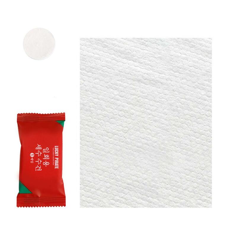 1pc Disposable Compressed Towel Cotton Face Towel Travel Wipes Accessories Cloth Towel Portable Tools Candy Cleansing Bathr V0G0