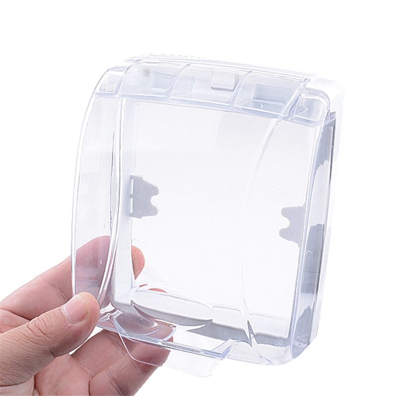 Cubierta impermeable para timbre de puerta, funda transparente a prueba de lluvia, Caja impermeable para exteriores, botón adecuado