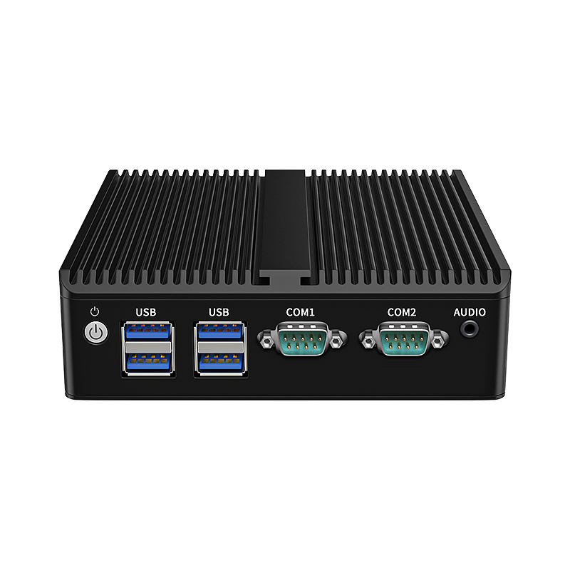 BKHD Mini Server Fanless Fanless Celeron N5105 N4500 adatto per l'automazione industriale IoT Machine Vision DAQ 2LAN RS232/485