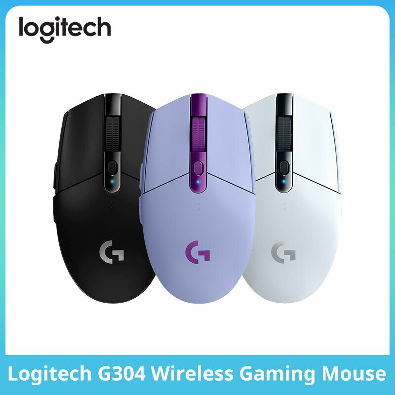 로지텍 G304 무선 게이밍 마우스, E스포츠 주변 장치 프로그래밍 가능, 사무실 데스크탑 노트북 마우스, LOL