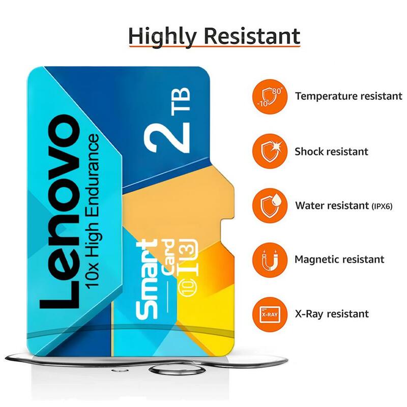 Karta pamięci Lenovo 2TB 1TB A2 Class10 Mini SD karta 512GB 256GB TF karta Flash 128GB dla Nintendo przełącznik telefonu Monitor urządzenia samochodowego
