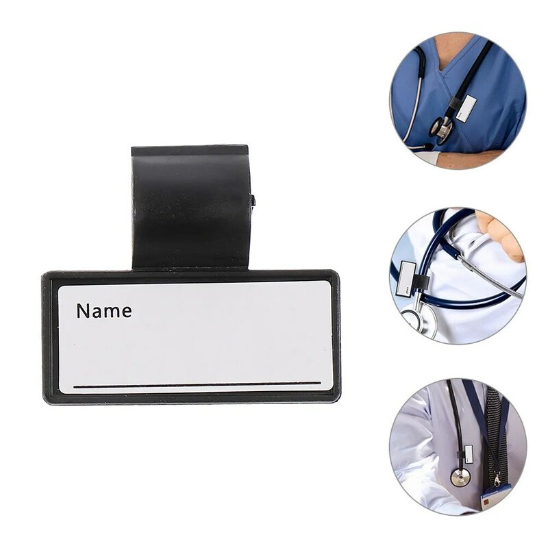 5 Pcs Stethoscope Clip Clip Tube Replacements for Id Signage Tag Abs Plastic Holders