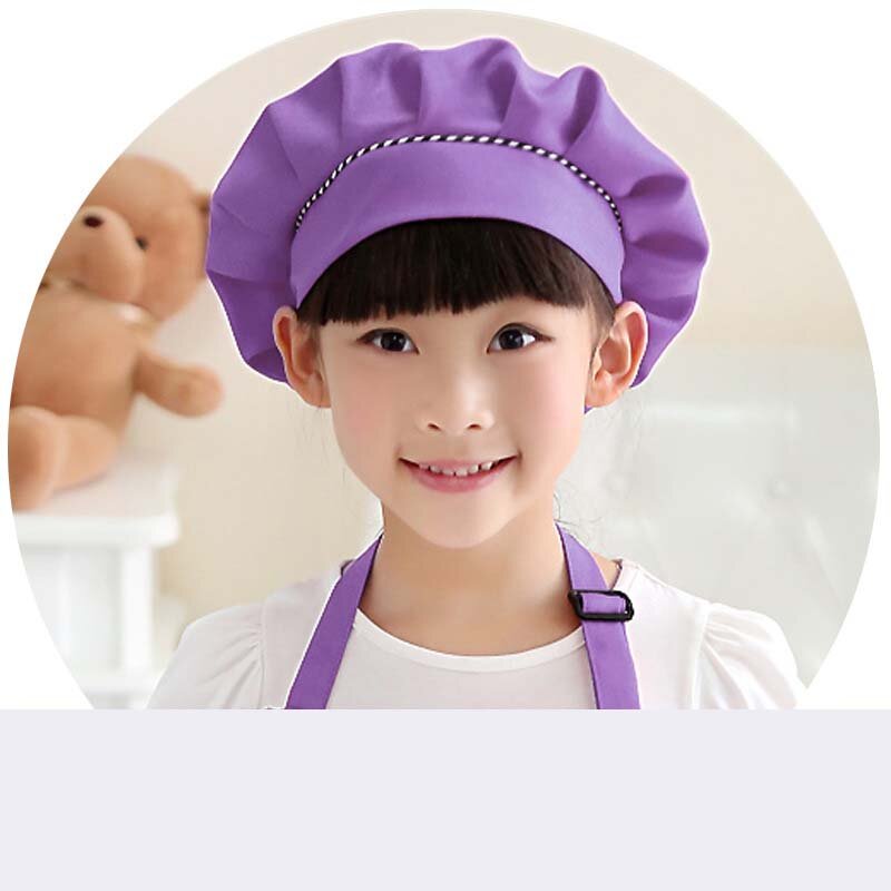 Детский кухонный фартук для выпечки, Детский фартук из полиэстера, одежда для рисования еды, шапка шеф-повара, детское украшение для фотографирования
