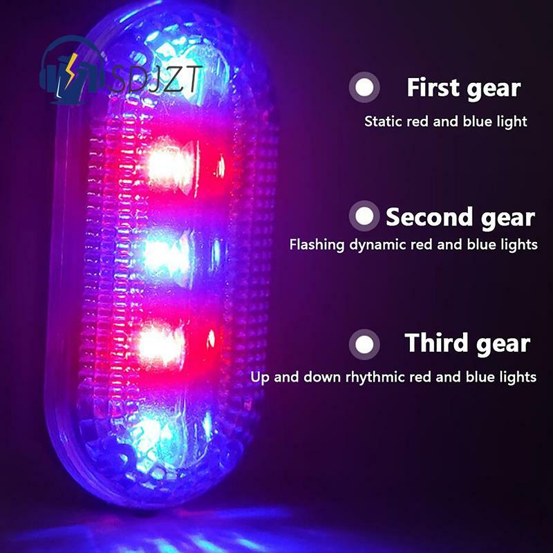 For Night Running Hiking Cycling LED Shoulder Lamp Bicycle Safety Warning Taillight Multi-function Electric Police Light
