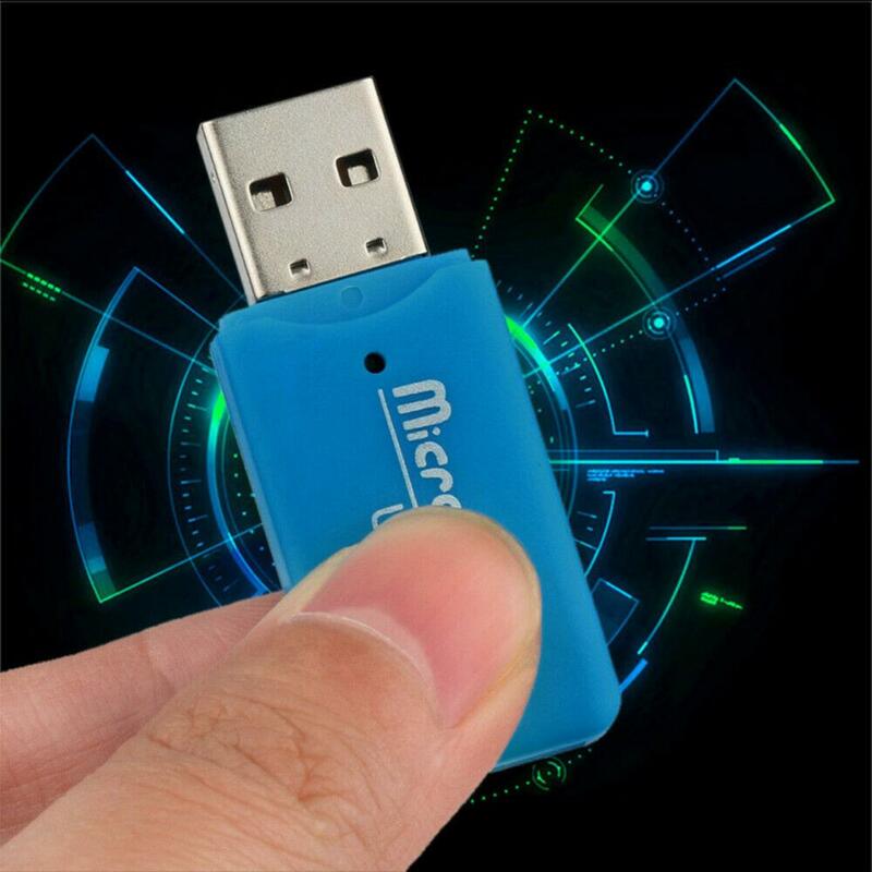 USB 2 0 Interface Card Reader TF Flash Memory Card Reader Portable Mini High Speed USB Adapter For PC Computer