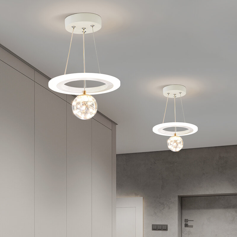Lâmpada de teto LED para corredor, lustre moderno, lâmpada do corredor para quarto, sala de jantar, luminárias de interior