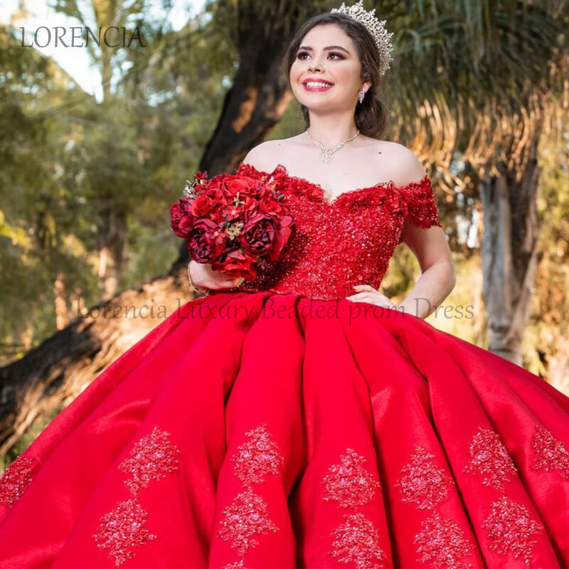 Красное бальное платье с открытыми плечами, цветочной 3D аппликацией и открытой спиной, 15-15 лет, 2024