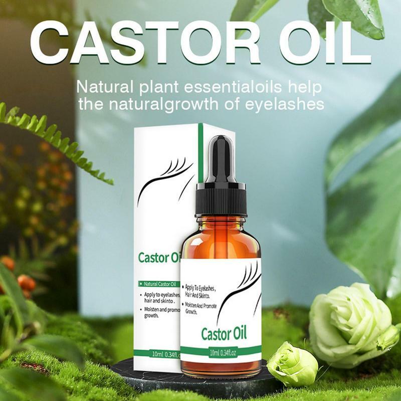 New 10ml Eyebrow Eyelash Growth Oil Natural Castor Oil Eyelashes Growth Essential Oil Thick Longer Nourishing Enhancer