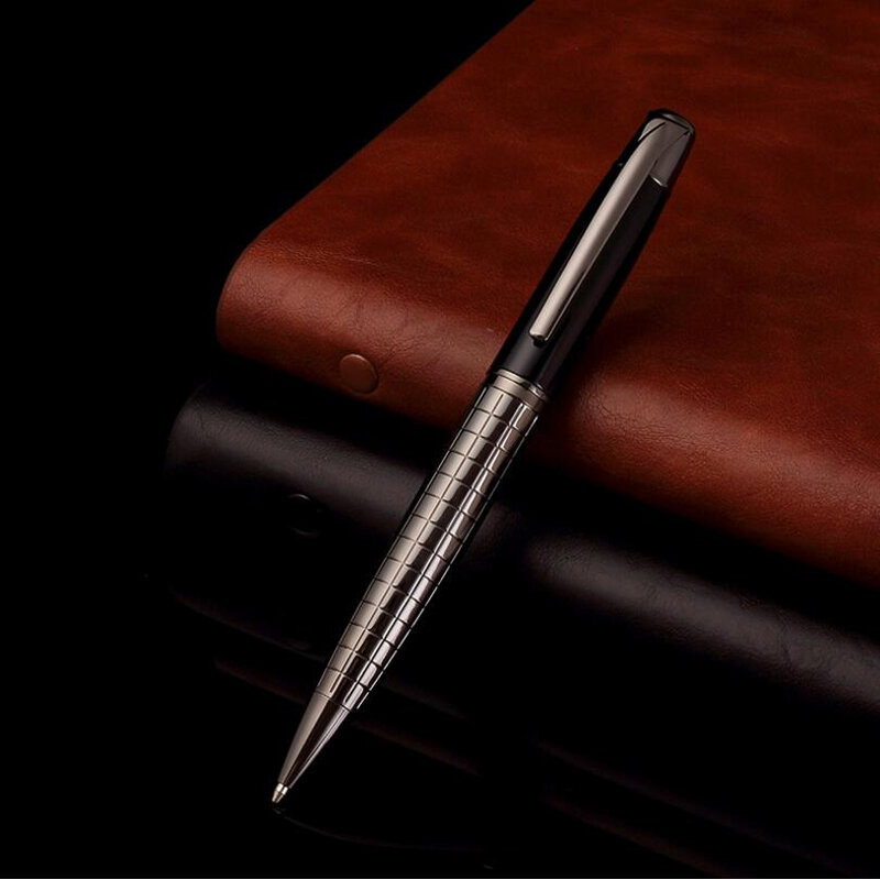 Nova chegada marca de metal esferográfica caneta alta qualidade escritório negócios homens escrevendo presente caneta comprar 2 enviar presente