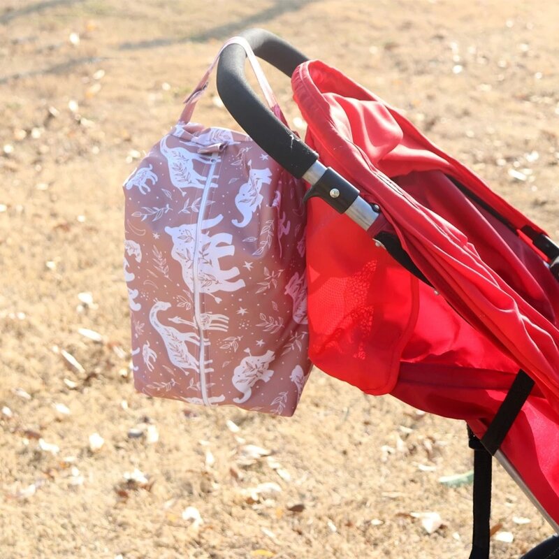 Многоразовые тканевые подгузники, влажные сухие сумки, большие подвесные с кнопками для детской коляски G99C