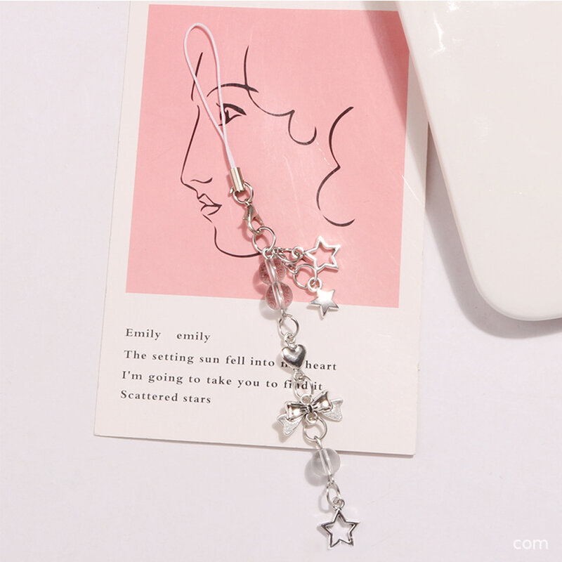 Rotterdam-Sangle de téléphone en perles acryliques pour femme, breloque de sac, bijoux JOKeyring, Kling