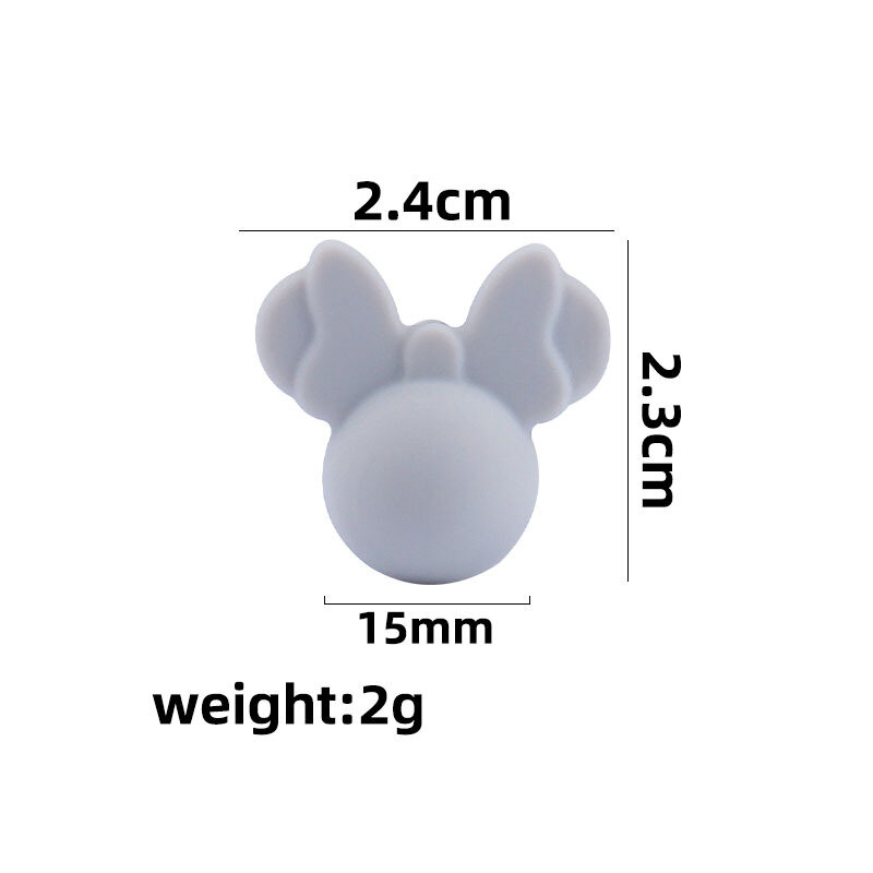 23*24mm 20 sztuk/partia kulki silikonowe dziecko smoczek ząbkowanie naszyjnik łańcuszkowy akcesoria bezpieczeństwo żywności klasy opieki żucia BPA darmowe zabawki