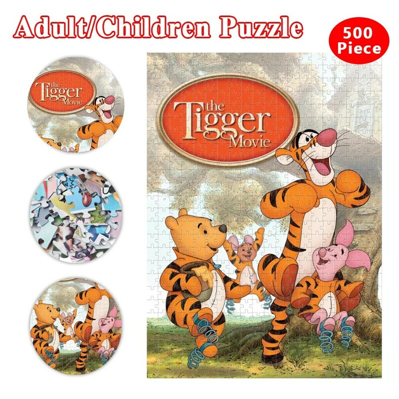 1000 sztuk tygrysek Puzzle zabawki Cartoon Disney kubuś puchatek puchatek Puzzle dziecko wczesne zabawki edukacyjne na prezent na boże narodzenie