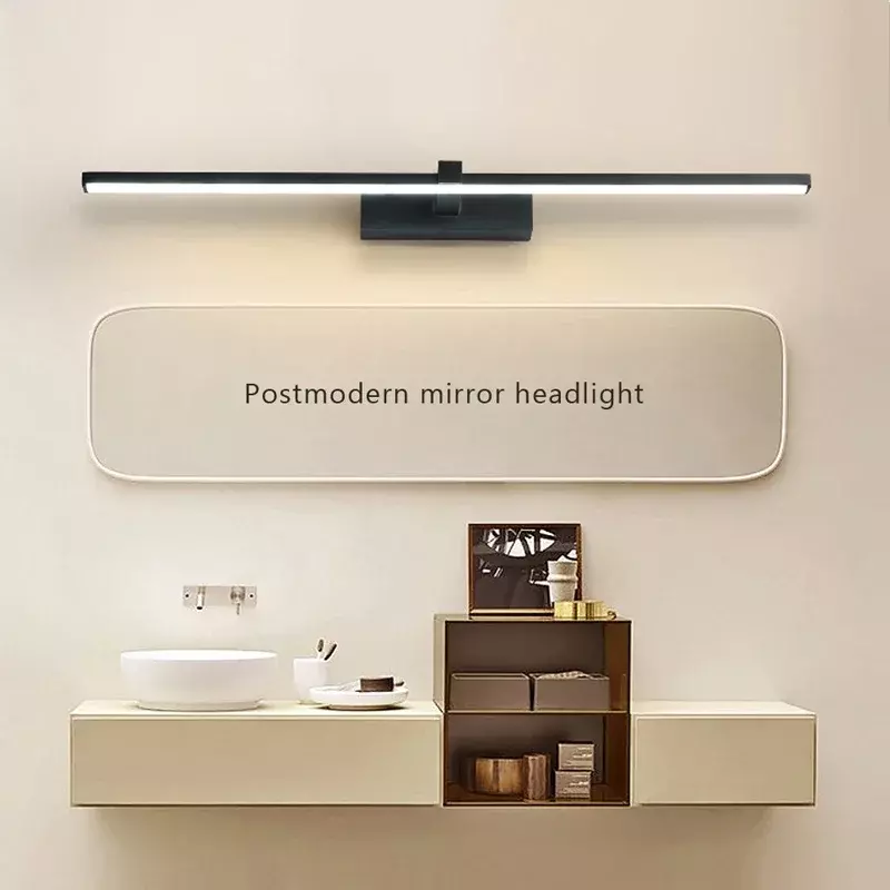 Lampu Dinding LED Modern, lampu tembok kamar mandi perangkat keras tiga warna Aluminium Led