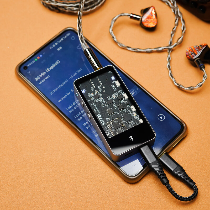 TING EHiFi-Radiateur USB Bluetooth Portable, Médailles Flagship, Puce ES9038Q2M, Amplificateur de Téléphone Sauna, Décodeur Audio, Dongle 3.5 + 4.4 + 2.5mm