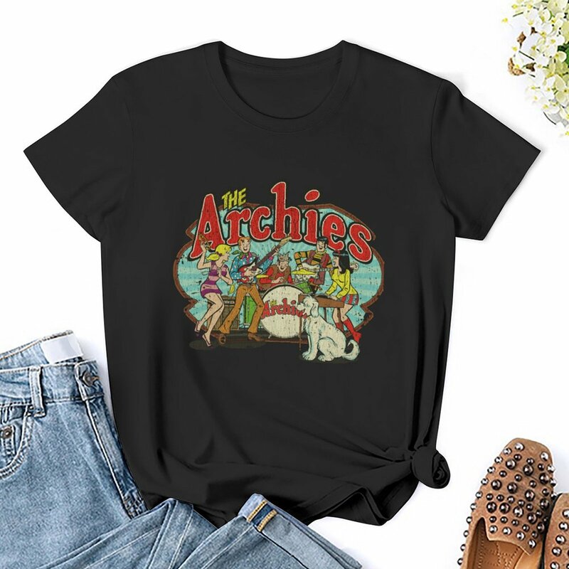 The Archies-Top fofo com estampa animal para meninas e mulheres, camiseta de verão, blusa solta, 1967