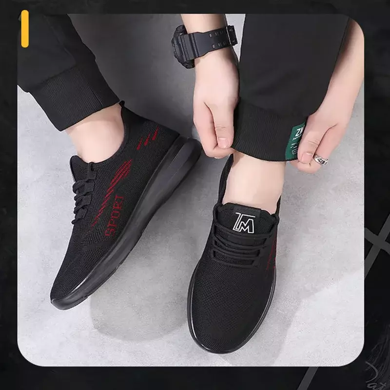 New Men's Shoes Sports Flats Casual Shoes 2023 New Fashion Breathable Walking Shoes Lightweight and Comfortable Men's Shoe
