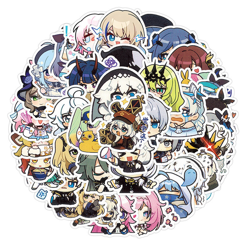 10/30/60 Stuks Schattig Spel Honkai Impact 3 Stickers Anime Stickers Graffiti Skateboard Waterfles Laptop Kids Kawaii Cartoon Sticker