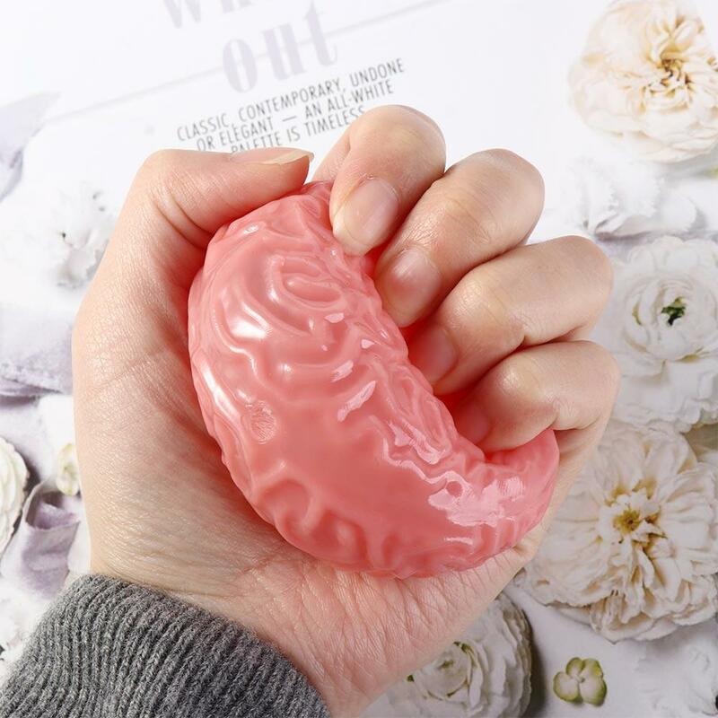 Squeeze Simulation Brain Fidget Toy Funny Novelty Doll TPR Squeeze Stretching Ball Funny Creative Squeeze Ball Toys Baby Game