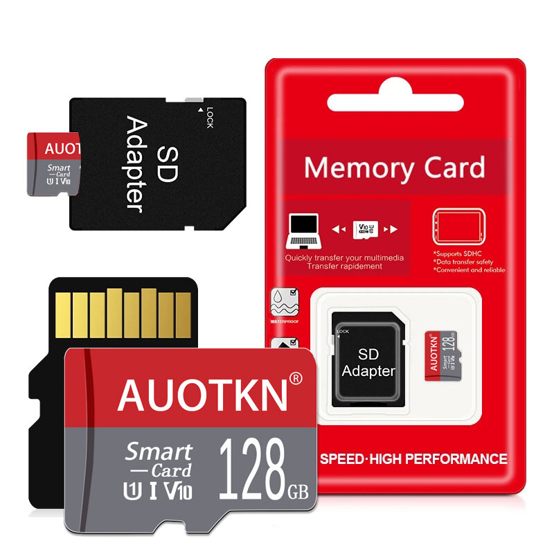 Cartão de Memória Micro TF Original para Smartphone, Flash Card, TF TF TF Card, 256GB, 128GB, 512GB, Mini, C10, U1, 8GB, 16GB, 32GB, 64GB