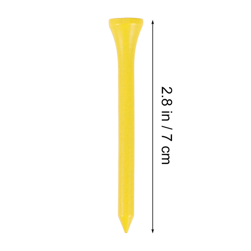 Leme de madeira amarelo para esportes ao ar livre, 7cm Comprimento, Jardas, madeira, 100Pcs
