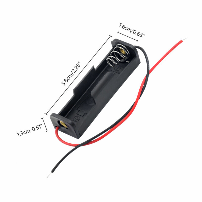 1x2x3x4x AA obudowa do przechowywania baterii uchwyt wielofunkcyjny DIY uchwyt baterii AA pojemnik z ołowianymi kablami