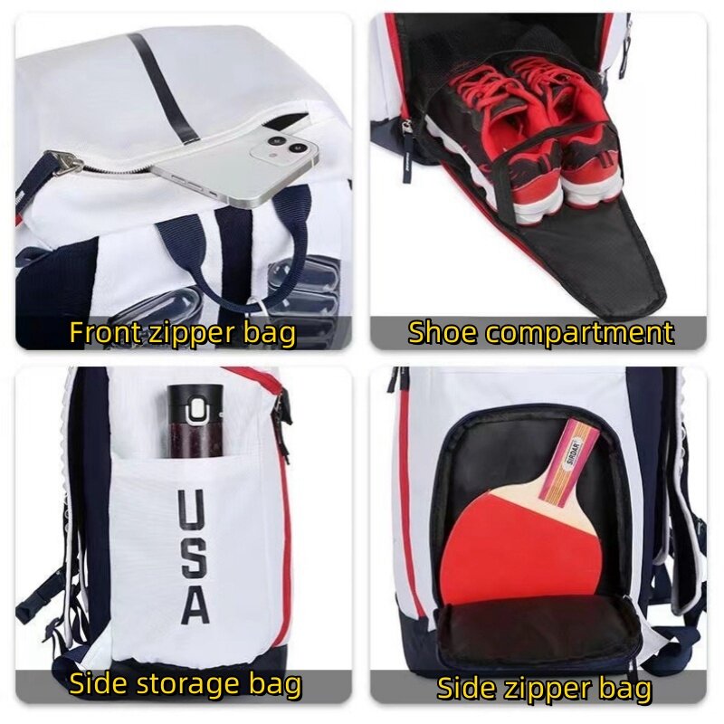 Basketball Elite Training Package com compartimento de sapato clássico Sports Bag, grande capacidade, treino ao ar livre, Camping Bag