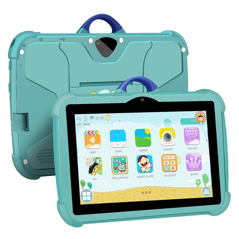 Tablet Quad Core para crianças, Wi-Fi, Bluetooth, Google Play, Novo, Versão Global, PC, 7 ", 5G, WiFi, 4GB RAM, 64GB ROM, 4000mAh