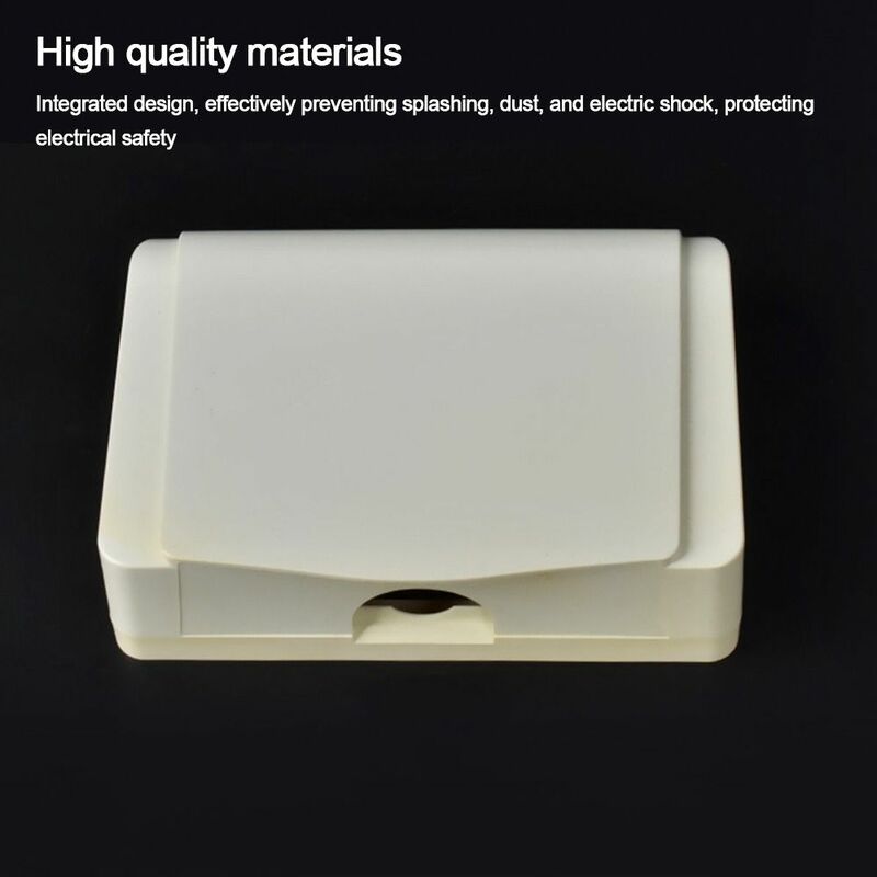 Wall-mounted Switch Protective Cover Self-Adhesive Plastic Socket Waterproof Box 118 Type Electric Plug Cover Bathroom