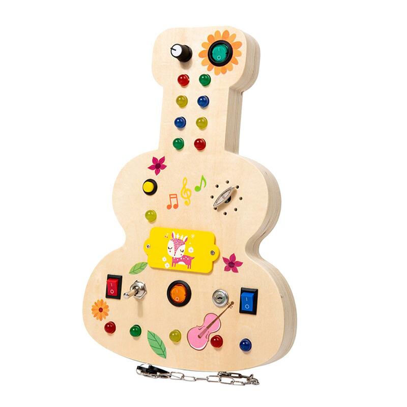 男の子と女の子のためのビジーボードのおもちゃ,ボタン付きの発光スイッチ,教育玩具,幼児のための基本的なモーターのスキル,誕生日プレゼント