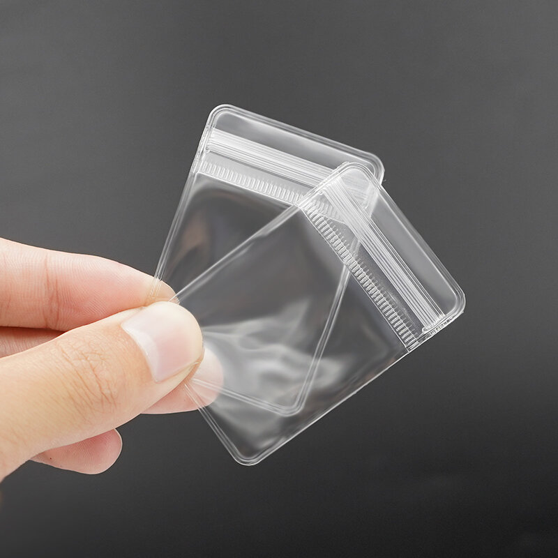 Produk kustom cetak kustom kemasan kecil plastik Mini anting Ziplock Zip Frosted bolsas plasticas