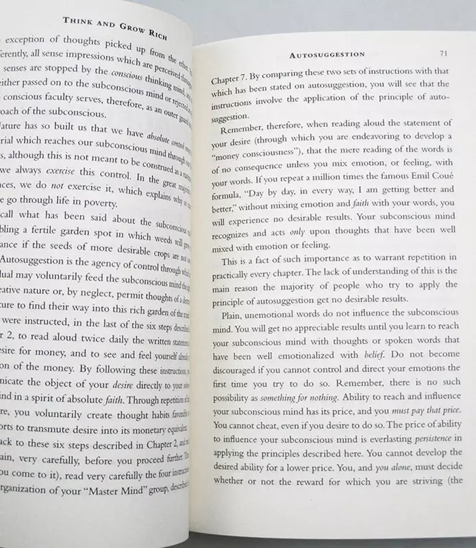Pense e Enriqueça Livro by Jean Hill o Marco, o livro mais vendido, atualizado e atualizado para o século 20