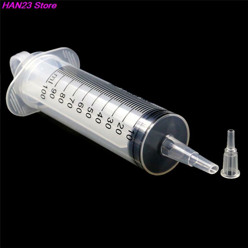50ml/100ml/150ml/200ml Plastic Reusable Big Large Hydroponics Nutrient Sterile Health Measuring Syringe Tools Cat Feeding Acc