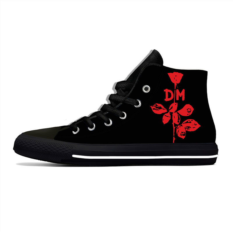 Высокие кроссовки Depeche Band, модная повседневная обувь для мужчин и женщин, для подростков, холщовые беговые туфли, легкая обувь с 3D принтом