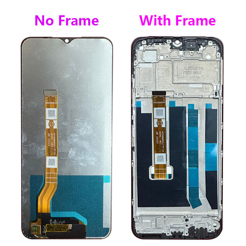จอ LCD ขนาด6.56นิ้วสำหรับ OPPO CPH2477 A17จอ LCD ทัชสกรีนดิจิไทเซอร์เปลี่ยนฟิล์มกระจกติดหน้าจอพร้อมกรอบสำหรับ OPPO A17 LCD