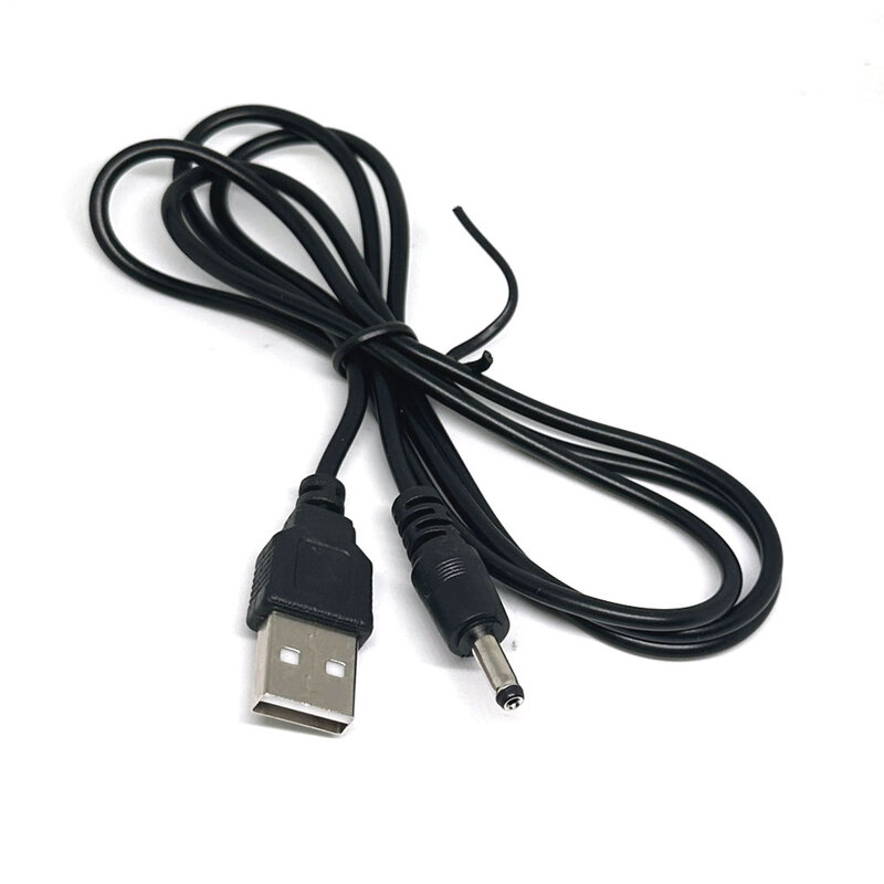 Fêmea Power Supply Plug Jack Cabo de Extensão Conector Cabos, USB 2.0 para DC, 3.5x1.35mm, 2.5x5.5mm