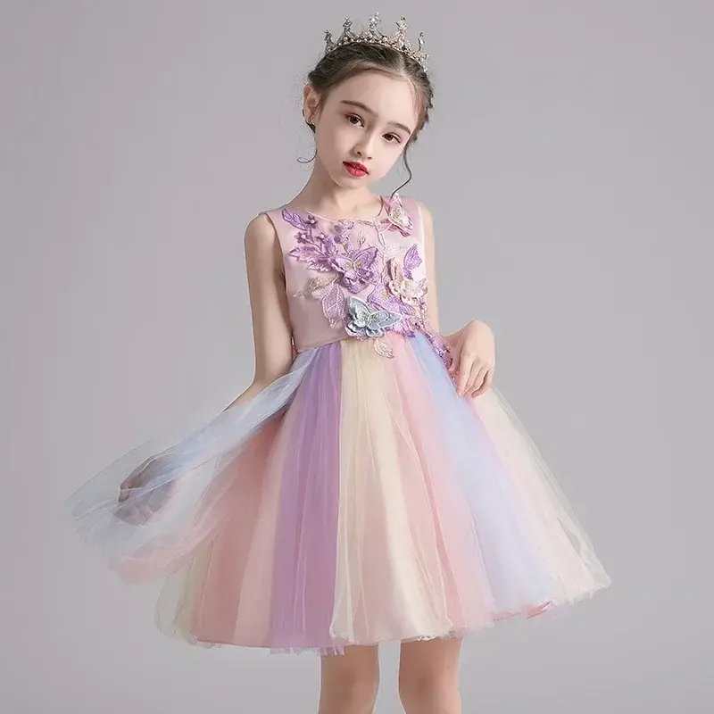 Kinderkleding, Gastheerjurk, Meisjesjurk, Koreaanse Versie 2021 Chinese Kinderjurk