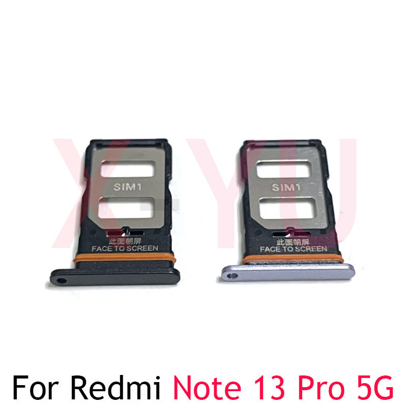 Suporte do slot da bandeja do cartão SIM, Soquete adaptador, Soquete de leitor único e duplo, Xiaomi Redmi Note 13 Pro Plus, 5G