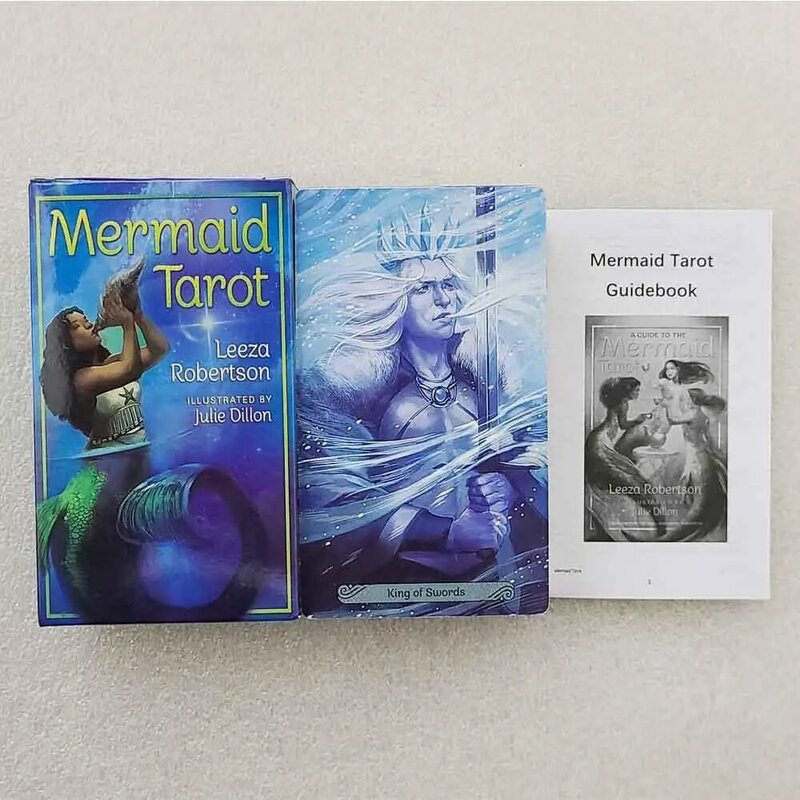 12x7 cm Meerjungfrau Tarot Kartenspiel 78 Stück Papier Handbuch