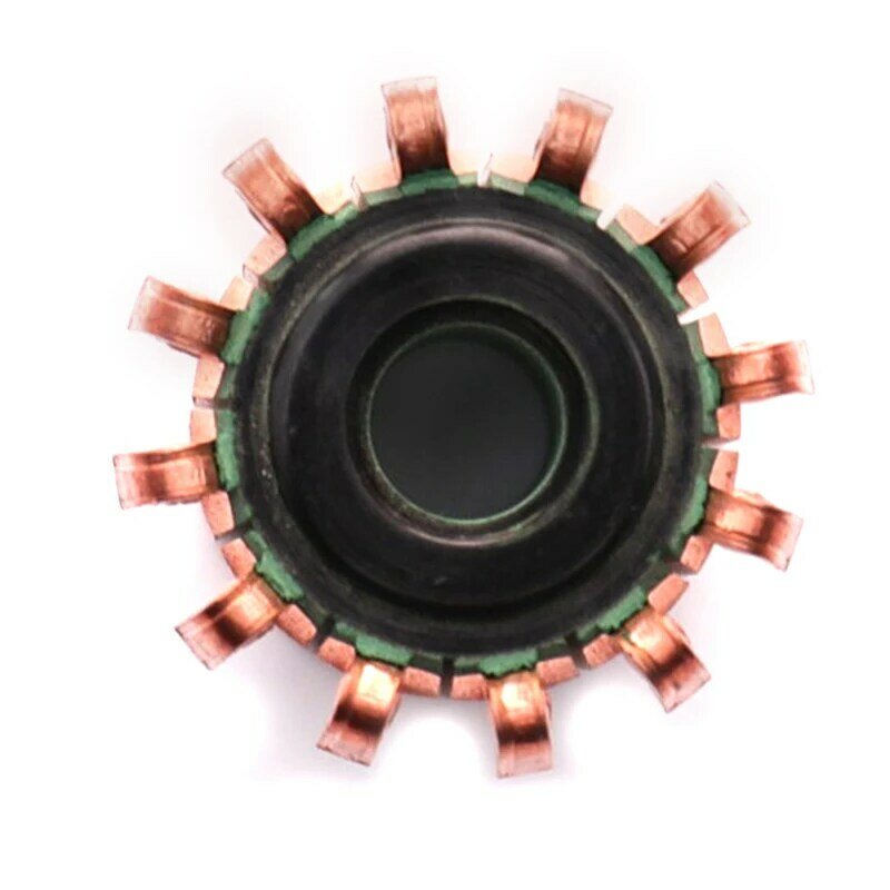Anel deslizante do comutador do motor elétrico com cabeça de cobre, deslizamento condutor para o motor da CC, tipo do gancho, 23*8*19.5(20)* 12P dentes