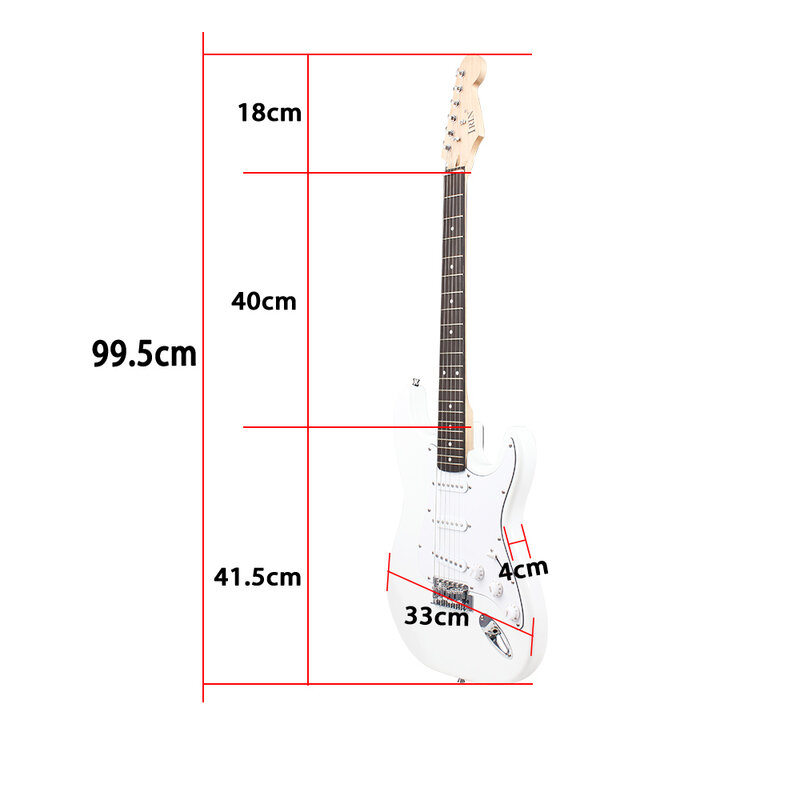 IRIN 6 String Electric Guitar 39 Inch 21 Frets Closed Knob Electric Guitarra with Bag Amplifier Guitar Accessories & Parts