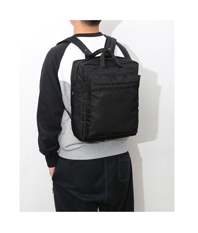 Tas punggung pria, ransel komputer kapasitas besar, tas bahu kasual, tas sekolah pria kain nilon, ransel pria gaya Jepang