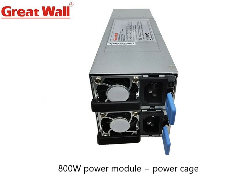 Great Wall PSU efisiensi tinggi AC 1 + 1 catu daya redundan Server 800W dinilai
