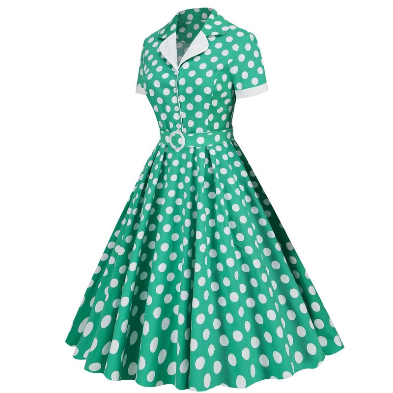 Styl damski piknikowy garnitur w stylu Retro duża huśtawka sukienka damska do kolan sukienki letnie sukienki na co dzień Midi