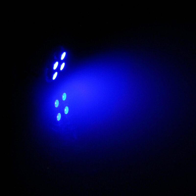 1x niebieski Auto T10 W5W światło klinowe żarówka do światła postojowego 4 nadajniki 3528 LED SMD 464 555 558 A020