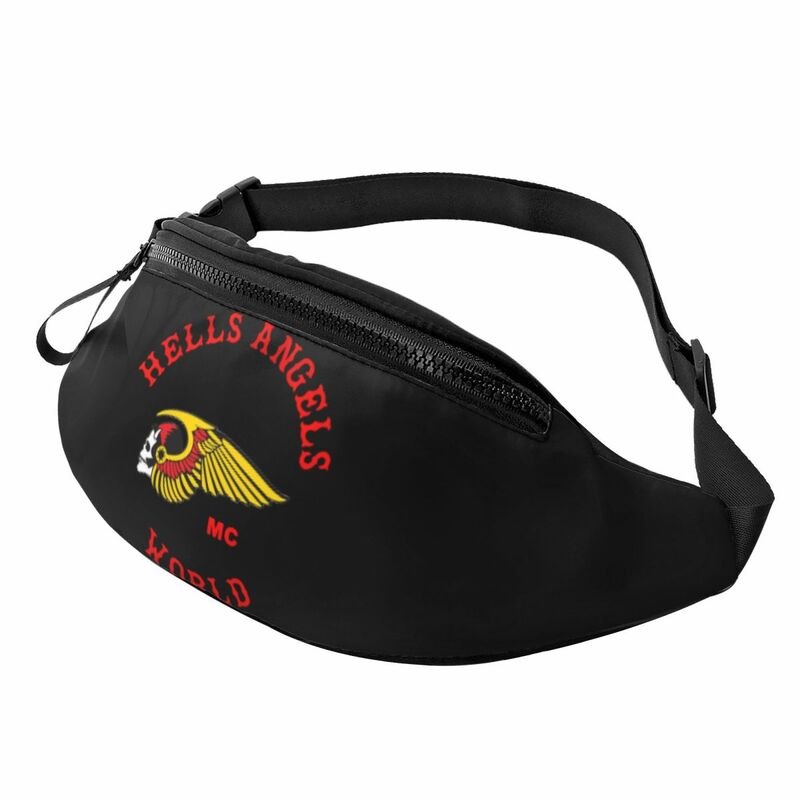 Hell Angel Belt Bag Merch, bolso de bola de masa hervida para Club de motocicleta femenino, a la moda
