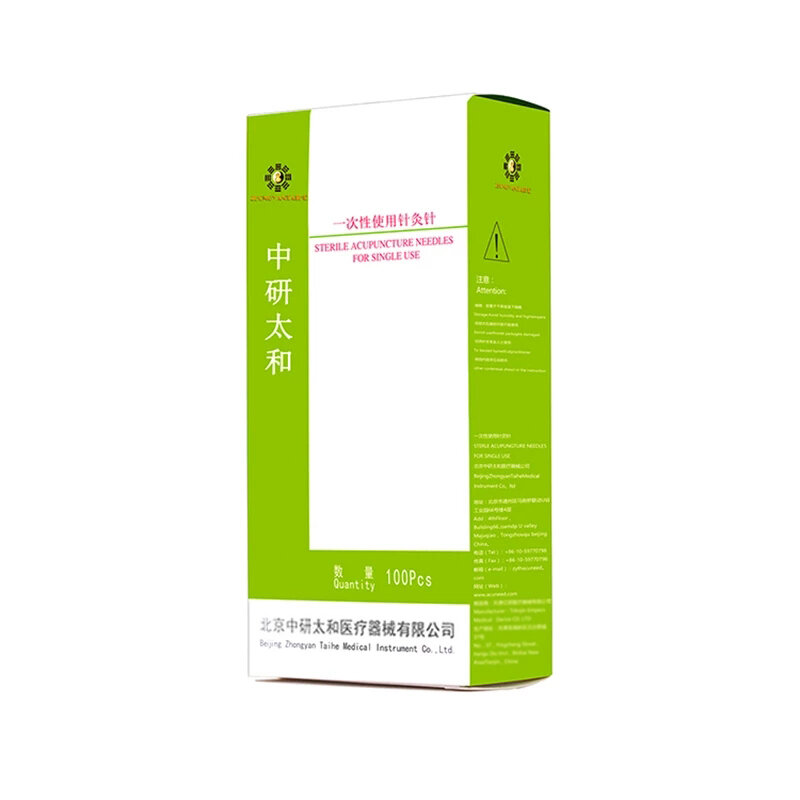 Zhongyan teche 100個の鍼治療針美容マッサージ使い捨て滅菌充填パッケージ以下jasdeacupuntura送料無料