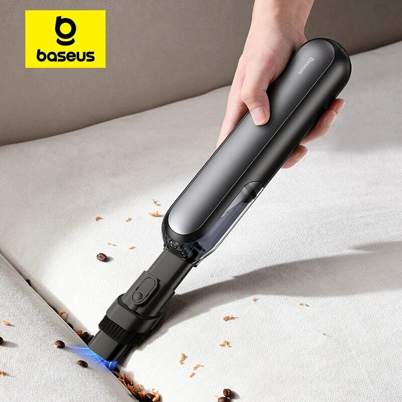 Baseus A1 Wireless Vacuum Cleaner Portable Handheld Mini Auto Vacuum Cleaner For Home & Car Smart Cleaning Machine Home Applianc